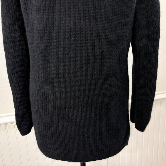 525 America Size M Sweater Emma Cashmere Ribbed Crewneck Shaker Stitch Old Money - Picture 11 of 13
